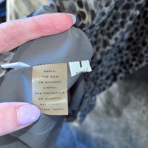 Ann Taylor Stretch Spotted Silk Dress - Picture 6 of 6